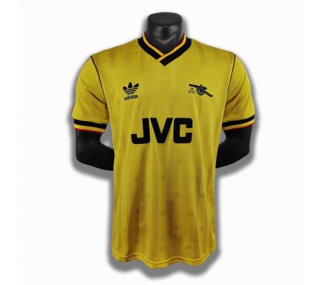 Arsenal 86/88 Away Yellow Soccer Jersey